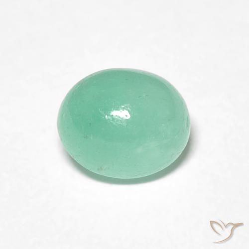 0.85ct Natural Pistachio Green Emerald, Oval, Translucent