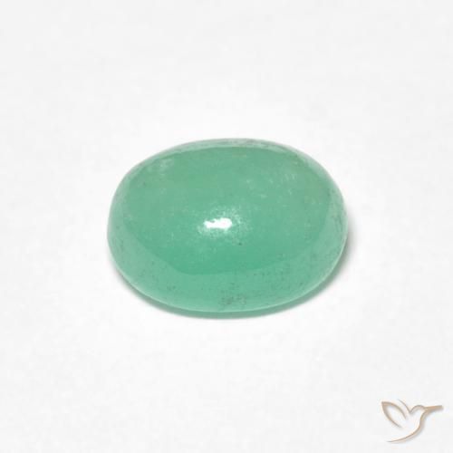 Emerald Gemstone in 6.8 x 5.8 mm Size for Sale, Emerald Stone in Light Green Color
