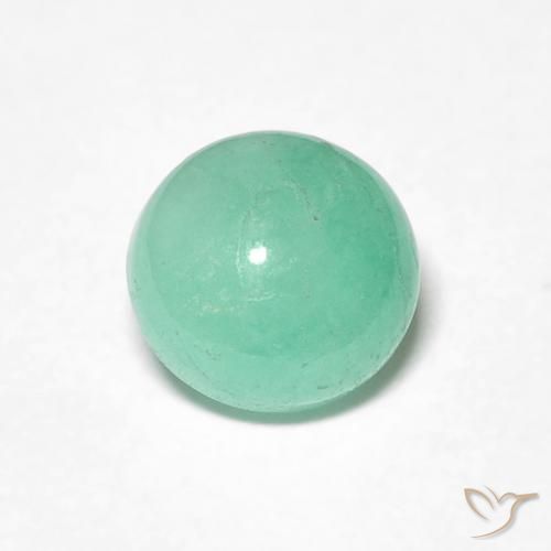 1.04ct Natural Bright Green Emerald, Round, Translucent