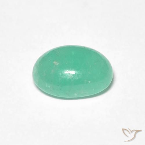 Emerald Gemstone in 7.1 x 5.3 mm Size for Sale, Emerald Stone in Blue Green Color