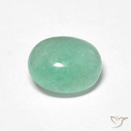 0.80ct Natural Pistachio Green Emerald, Oval, Translucent
