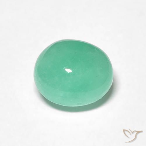 1.27ct Natural Pistachio Green Emerald, Oval, Translucent