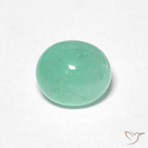 1.12ct Natural Light Green Emerald, Oval, Translucent