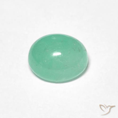 Emerald Gemstone in 6.5 x 5.7 mm Size for Sale, Emerald Stone in Light Green Color
