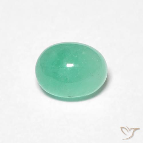 0.43ct Natural Light Green Emerald, Oval, Translucent