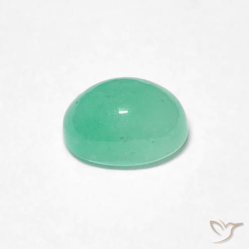 Emerald Gemstone in 5 x 4 mm (calibrated) Size for Sale, Emerald Stone in Light Green Color