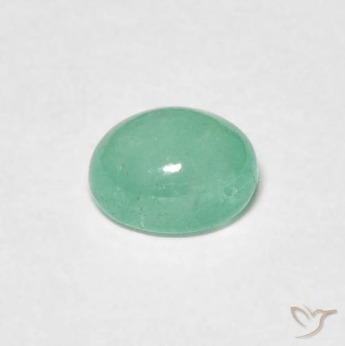 Emerald Gemstone in 5.5 x 4.5 mm Size for Sale, Emerald Stone in Light Green Color