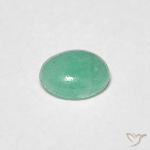 Emerald Gemstone in 5.2 x 4.3 mm Size for Sale, Emerald Stone in Fern Green Color