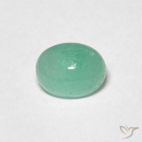 0.50ct Natural Fern Green Emerald, Oval, Translucent