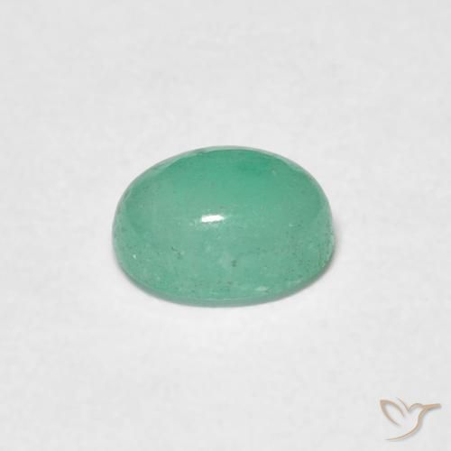 Emerald Gemstone in 5.4 x 4.2 mm Size for Sale, Emerald Stone in Fern Green Color