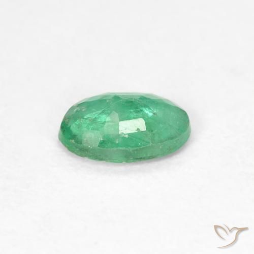 Emerald Gemstone in 6.1 x 4.3 mm Size for Sale, Emerald Stone in Medium Green Color