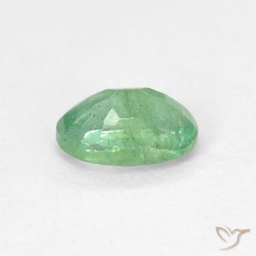 Emerald Gemstone in 6.2 x 4.3 mm Size for Sale, Emerald Stone in Light Green Color