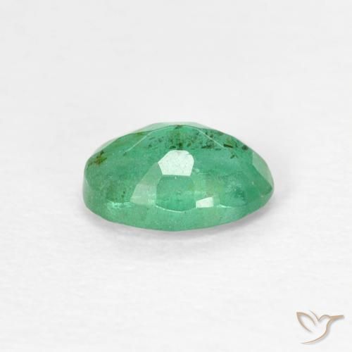 Emerald Gemstone in 6.1 x 4.3 mm Size for Sale, Emerald Stone in Blue Green Color