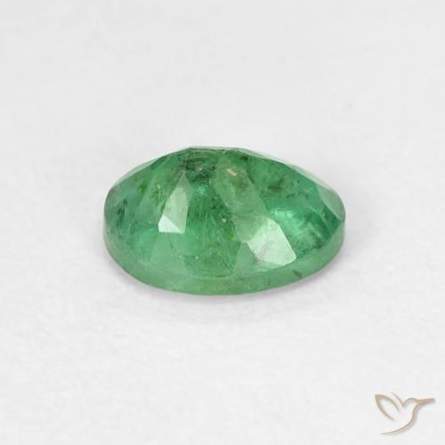 Emerald Gemstone in 6.1 x 4.3 mm Size for Sale, Emerald Stone in Shamrock Green Color