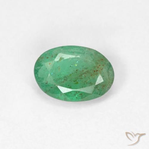0.41 ct Oval Cut Emerald, 6 x 4.2 mm From Colombia, Photo A