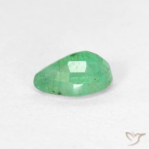 Emerald Gemstone in 6 x 4 mm (calibrated) Size for Sale, Emerald Stone in Light Cool Green Color