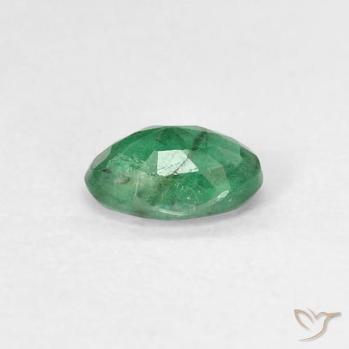 Emerald Gemstone in 6 x 4 mm (calibrated) Size for Sale, Emerald Stone in Medium light Green Color