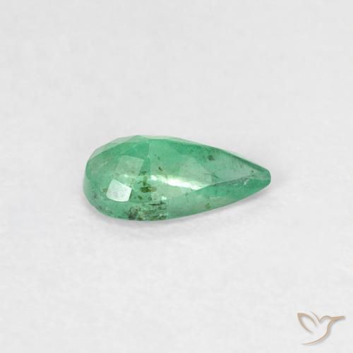Emerald Gemstone in 6.1 x 3.7 mm Size for Sale, Emerald Stone in Intense Green Color