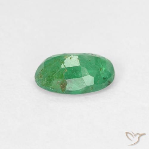 Emerald Gemstone in 6 x 4 mm (calibrated) Size for Sale, Emerald Stone in Medium light Green Color