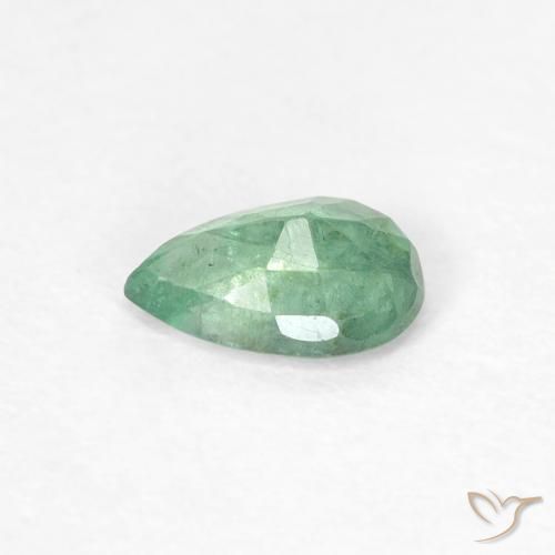 Emerald Gemstone in 6 x 4 mm (calibrated) Size for Sale, Emerald Stone in Light Cool Green Color