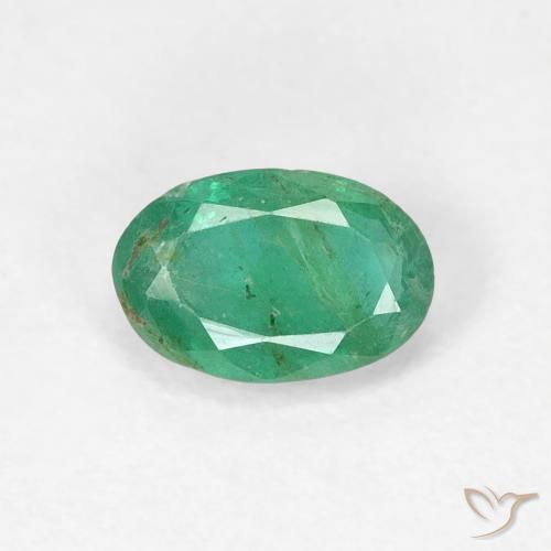 0.48ct Natural Pistachio Green Emerald, Oval, SI