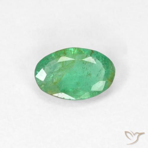 0.29ct Natural Bright Green Emerald, Oval, SI