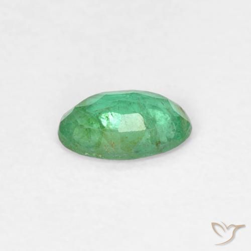 Emerald Gemstone in 5.9 x 3.8 mm Size for Sale, Emerald Stone in Bright Green Color