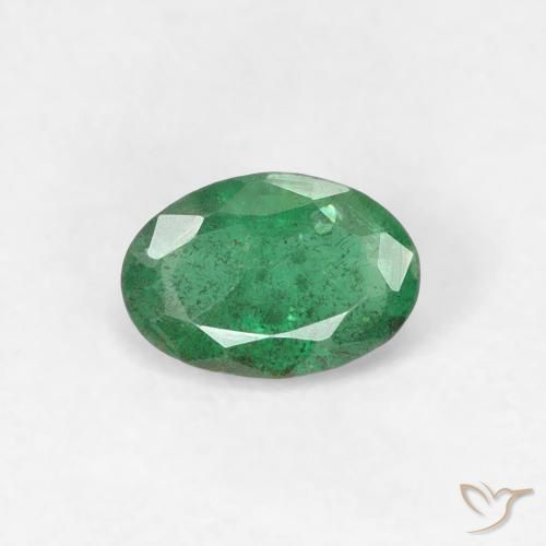 Esmeralda de talla ovalada de 0,36 ct, 5,8 x 4,3 mm de Colombia, Photo A