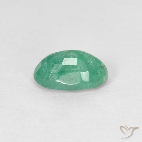 Emerald Gemstone in 6.3 x 4.1 mm Size for Sale, Emerald Stone in Light Green Color