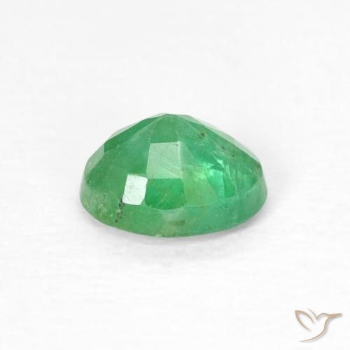 Emerald Gemstone in 5.2 x 4.2 mm Size for Sale, Emerald Stone in Shamrock Green Color