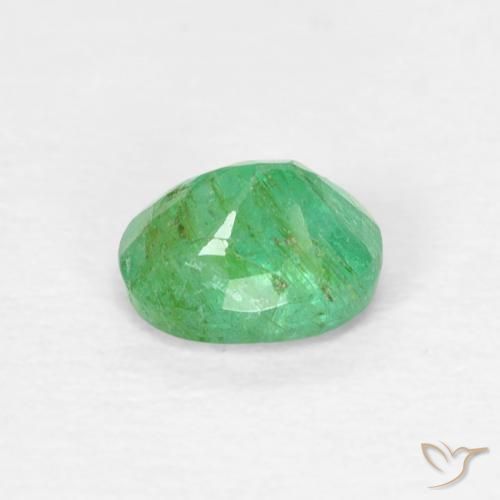 Emerald Gemstone in 5 x 3.9 mm Size for Sale, Emerald Stone in Medium Green Color