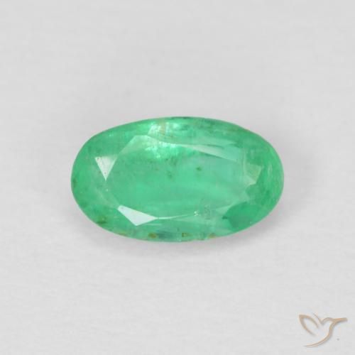 0.23 ct Oval Cut Emerald, 5.1 x 3 mm From Colombia, Photo A