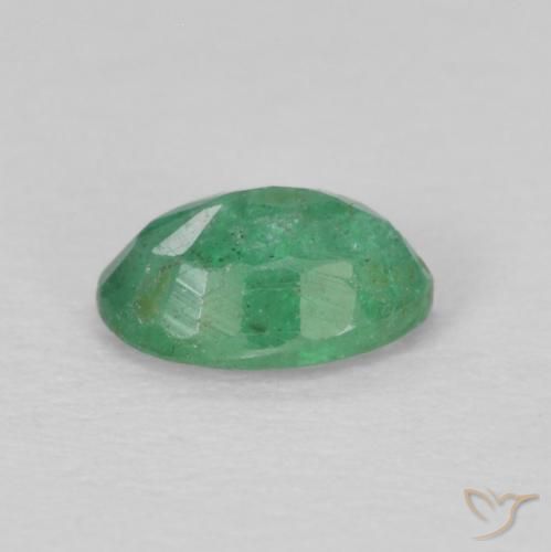 Emerald Gemstone in 5.3 x 3.4 mm Size for Sale, Emerald Stone in Medium light Green Color