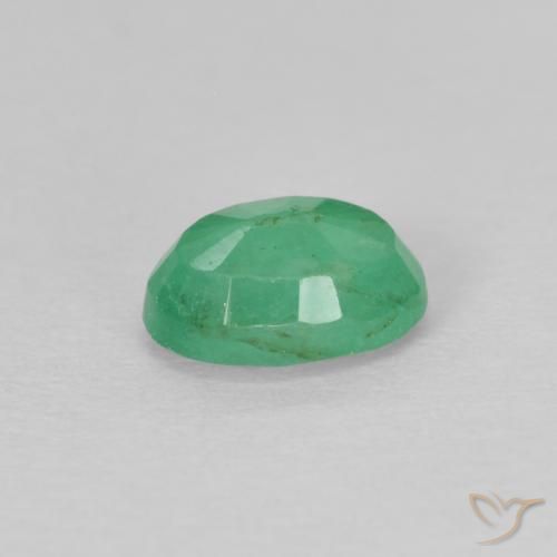 Emerald Gemstone in 5.8 x 4.1 mm Size for Sale, Emerald Stone in Medium Green Color