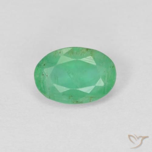 Esmeralda de talla ovalada de 0,4 ct, 5,8 x 4 mm de Colombia, Photo A