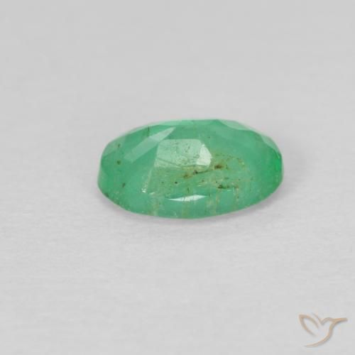Emerald Gemstone in 6 x 4 mm (calibrated) Size for Sale, Emerald Stone in Light Green Color