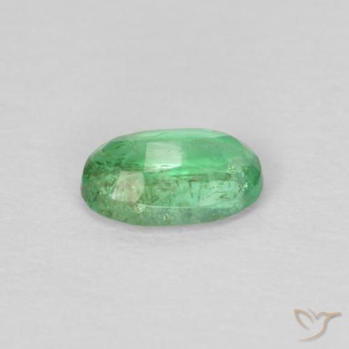 Emerald Gemstone in 5 x 3 mm (calibrated) Size for Sale, Emerald Stone in Pale Yellowish Green Color
