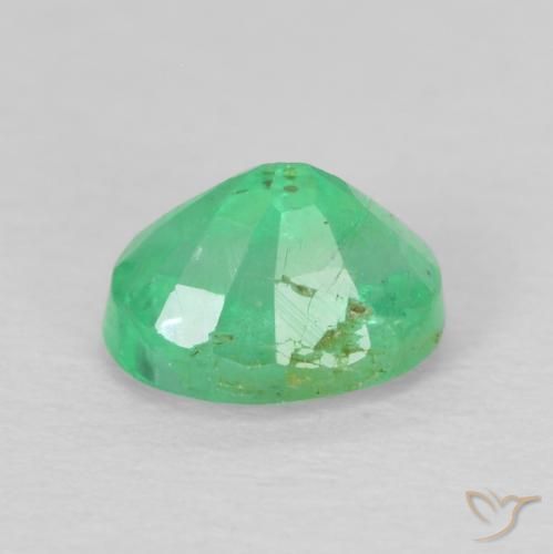 Emerald Gemstone in 5 x 4 mm (calibrated) Size for Sale, Emerald Stone in Brilliant Green Color