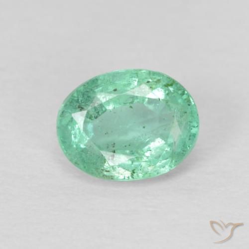 Smeraldo Ovale sfaccettato da 0,29 ct dalla Colombia, dimensione 4,8 x 3,7mm, purezza VS, pietra preziosa naturale Lubrificate, Smeraldo 1pc in colore Verde brillante, durezza Mohs di 7,5 - 8 adatto per gioielli da indossare ogni giorno, Pietra dello zodiaco del cancro, Photo A