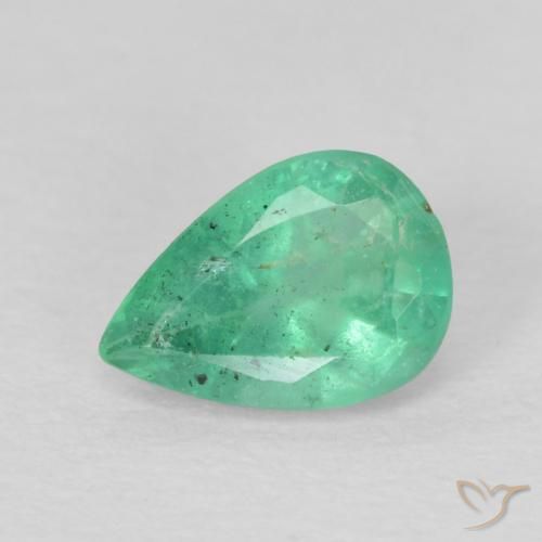Smeraldo verde taglio pera da 0,29 ct dalla Colombia, dimensione 5,6 x 3,9mm, pietra preziosa naturale Lubrificate , purezza VS, Smeraldo Sfaccettatura a pera da 1 pz, durezza Mohs di 7,5 - 8 adatto per gioielli da indossare ogni giorno, Pietra portafortuna di maggio, Photo A