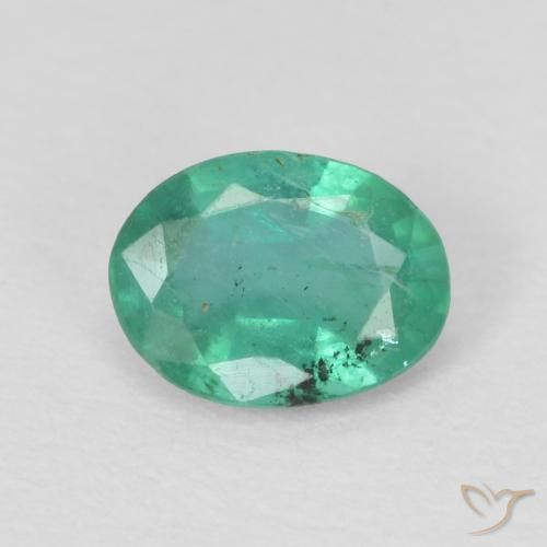 Esmeralda de talla ovalada de 0,29 ct, 5,2 x 3,9 mm de Colombia, Photo A