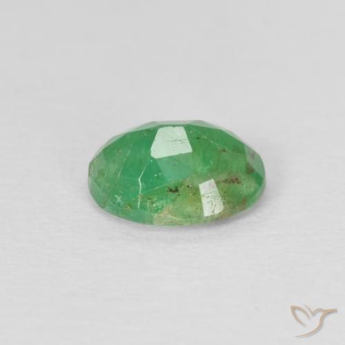 Emerald Gemstone in 6.1 x 4.9 mm Size for Sale, Emerald Stone in Medium Green Color