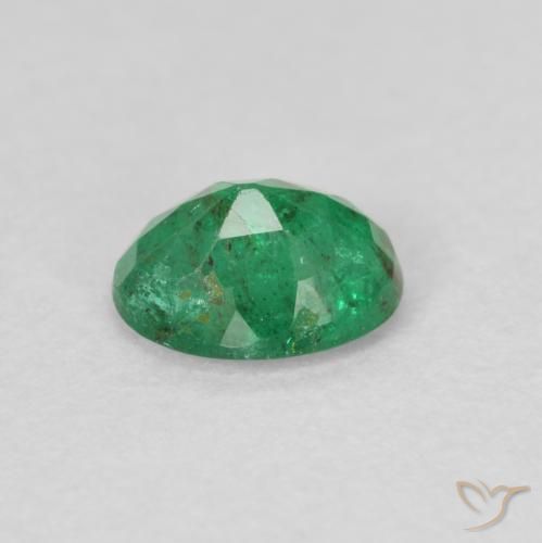 Emerald Gemstone in 6.2 x 4.8 mm Size for Sale, Emerald Stone in Medium light Green Color