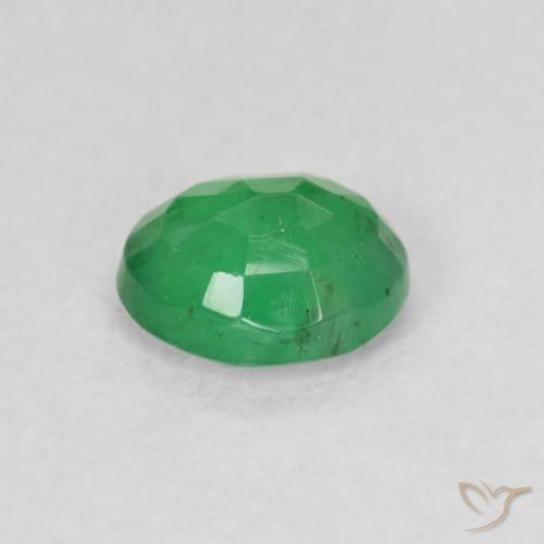 Emerald Gemstone in 6 x 5 mm Size for Sale, Emerald Stone in Shamrock Green Color