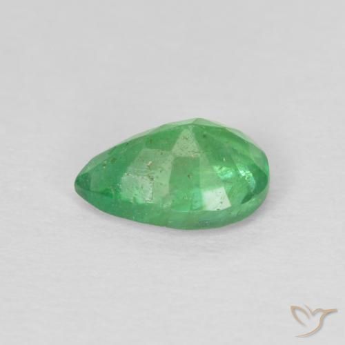Emerald Gemstone in 6 x 4 mm (calibrated) Size for Sale, Emerald Stone in Yellowish Green Color