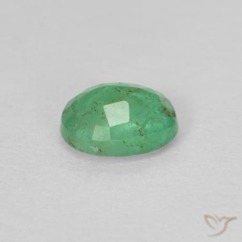 Emerald Gemstone in 4.8 x 3.8 mm Size for Sale, Emerald Stone in Bright Green Color