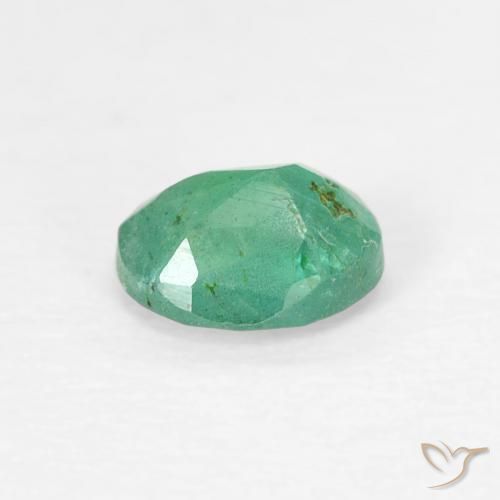 Emerald Gemstone in 5 x 4.2 mm Size for Sale, Emerald Stone in Cool Green Color
