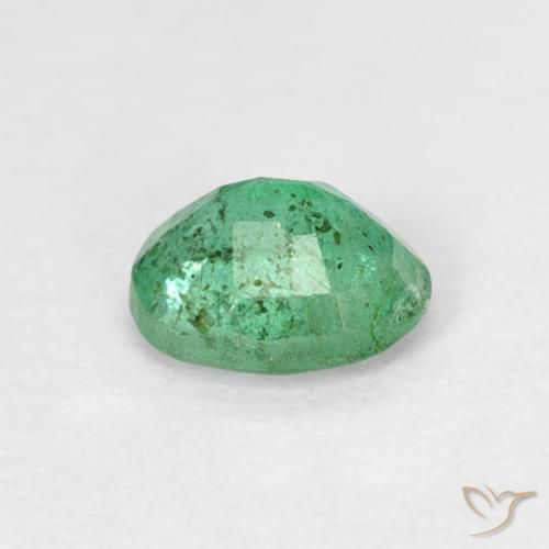 Emerald Gemstone in 5 x 4 mm (calibrated) Size for Sale, Emerald Stone in Pistachio Green Color