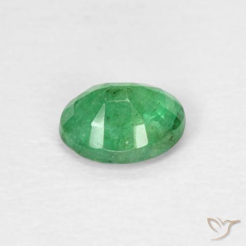 Emerald Gemstone in 5 x 4 mm (calibrated) Size for Sale, Emerald Stone in Light Green Color