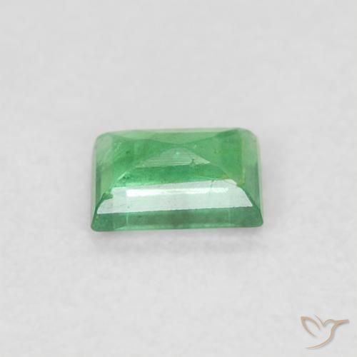 Emerald Gemstone in 4 x 2.7 mm Size for Sale, Emerald Stone in Light Green Color